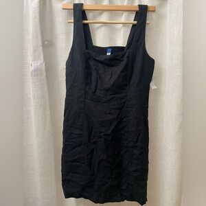 NWT Old Navy XL black linen dress